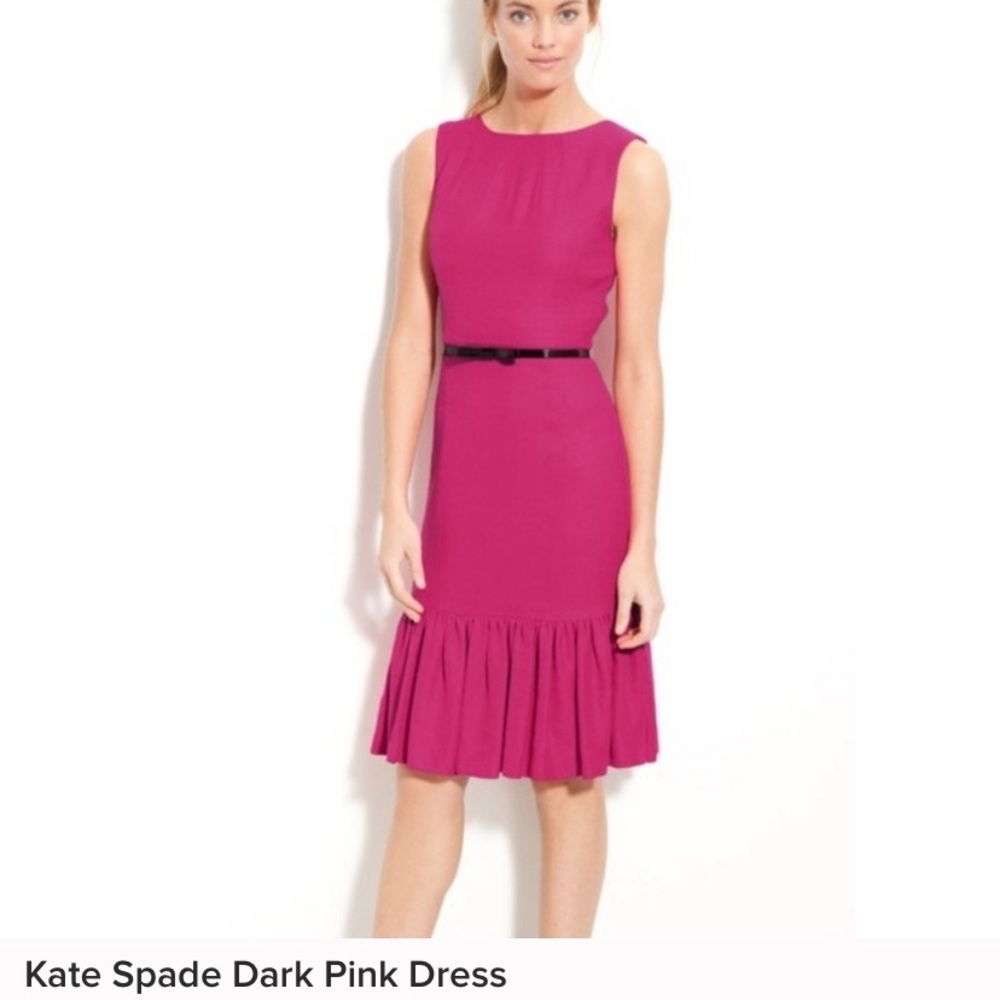 Gorgeous fuchsia pink Kate Spade dress